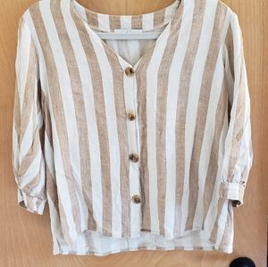 Carly Jean Los Angeles Medium Striped Top